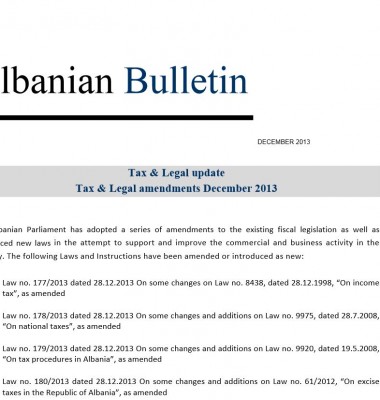 Tax and Legal December 2013